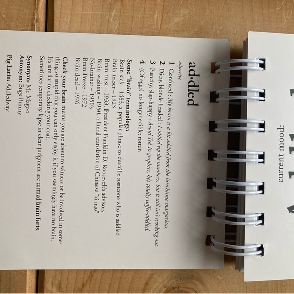 The Daily Mood desk top flip book.  Let your coworkers/family know your mood 🤪 - Picture 8 of 11